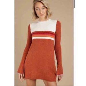 Free People Colorblock Sweater Dress